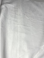 White Abstract Self-Design - Premium Linen Cotton Fabric BC-BJR-500102