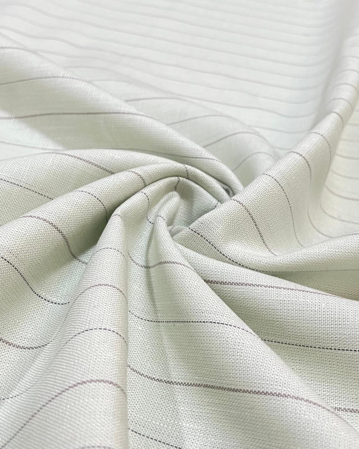 Pastel Green - Grey (60's)Korean Linen Fabric BC-LW-KL-530221