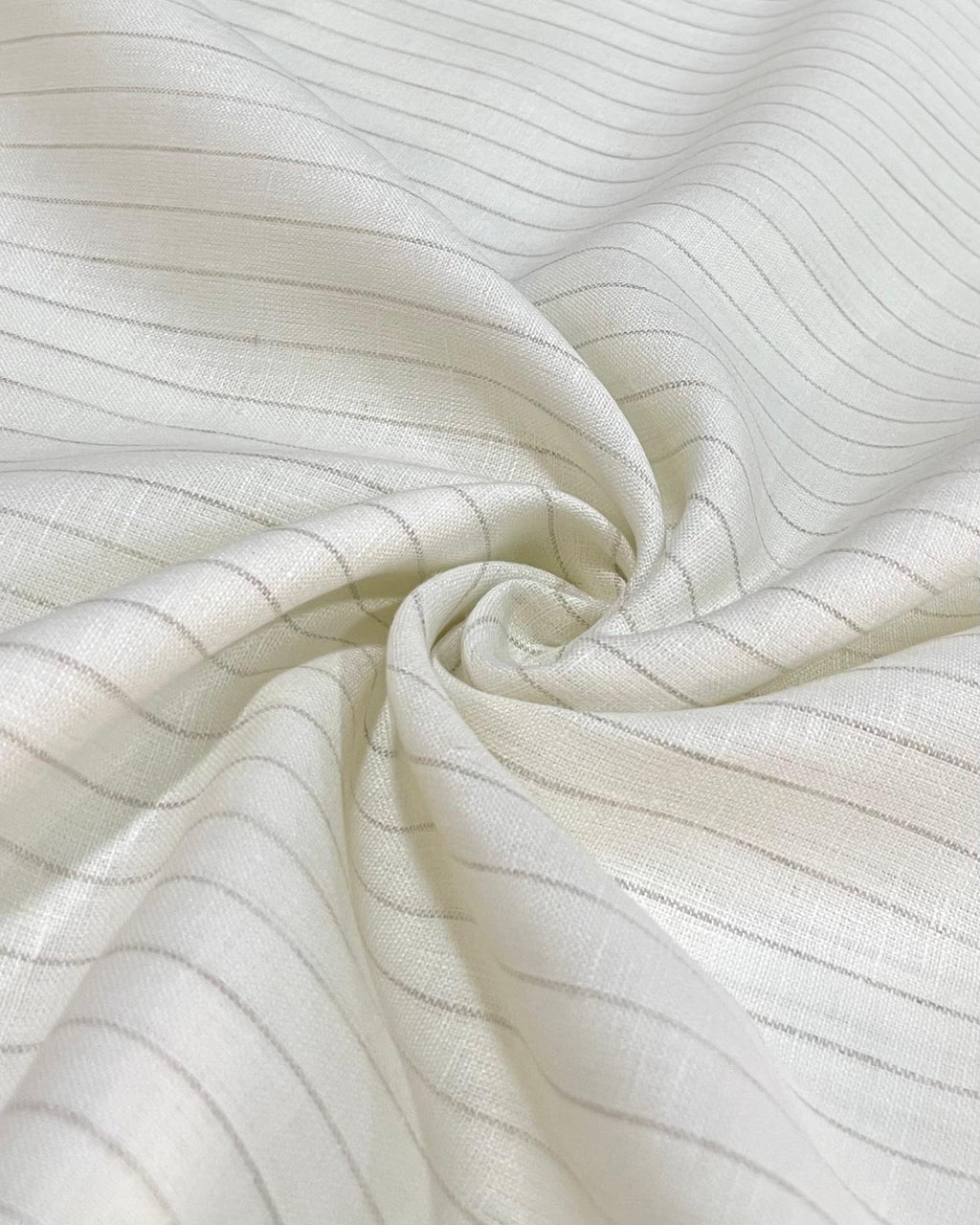 Cream Grey Stripes - Dyed Premium Linen Fabric CNC-B/G -SNT-24458/03(NEW)