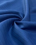 Royal Blue Self Stripes- Dyed Premium Linen Fabric CNC-B/G-KLG-00263(NEW)