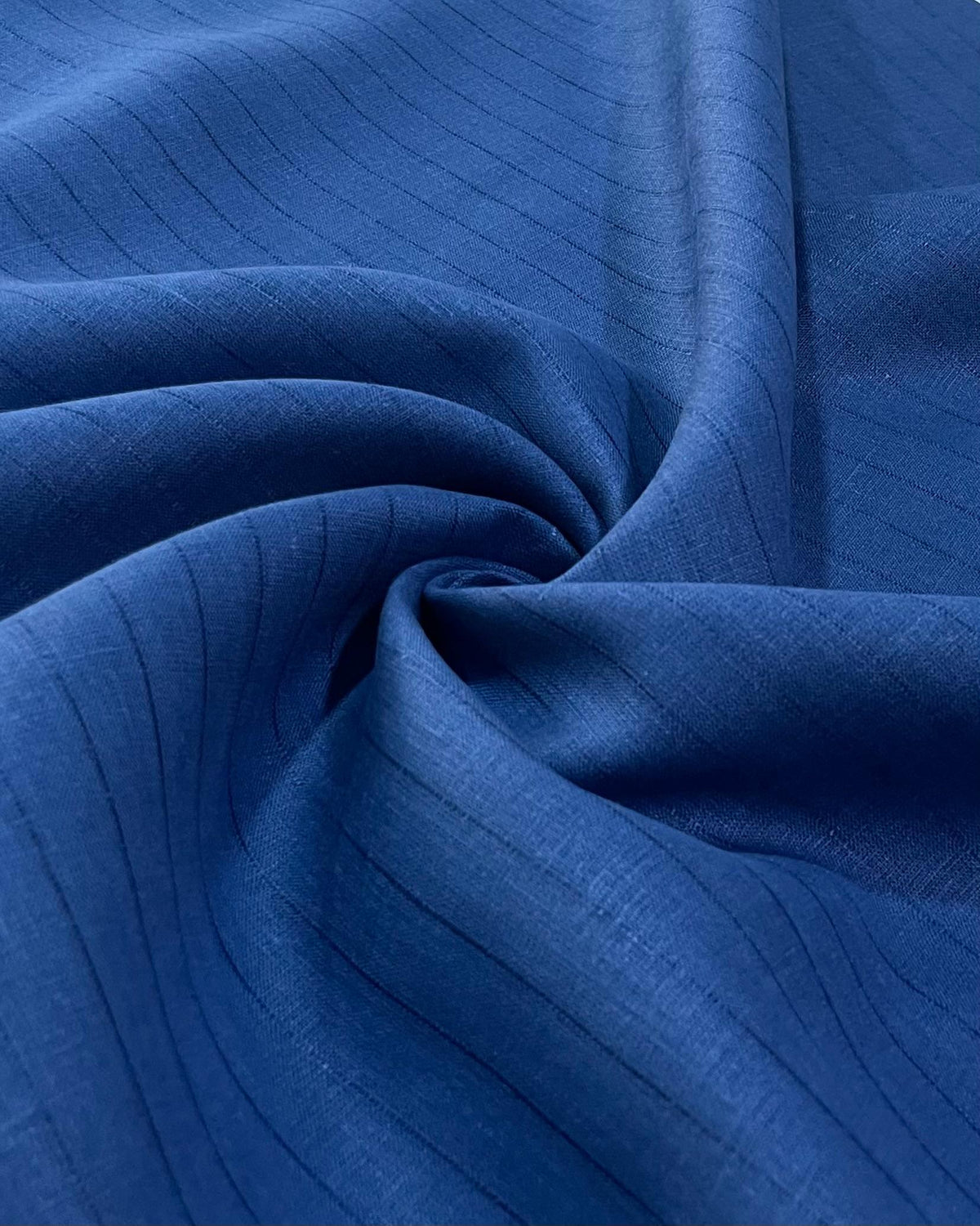 Royal Blue Self Stripes- Dyed Premium Linen Fabric CNC-B/G-KLG-00263(NEW)