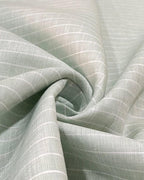 Mind Green/ White Stripes- Dyed Premium Linen Fabric CNC-APN-228(NEW)