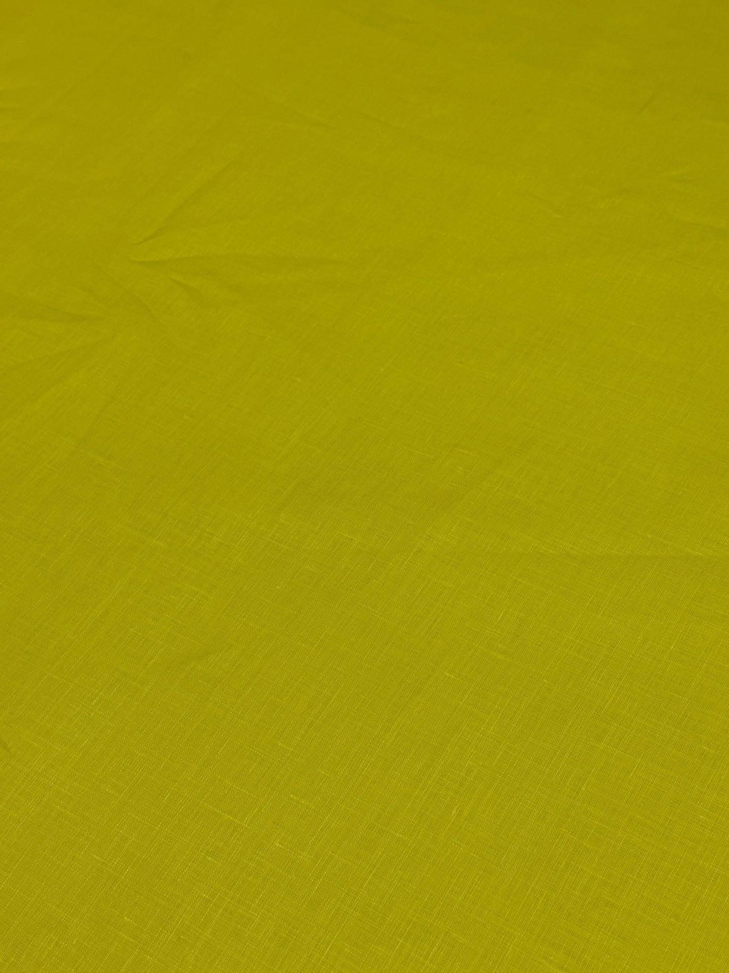 Bright Lemon Yellow Solid Colour- Dyed Premium Linen Fabric LO-115 (NEW)