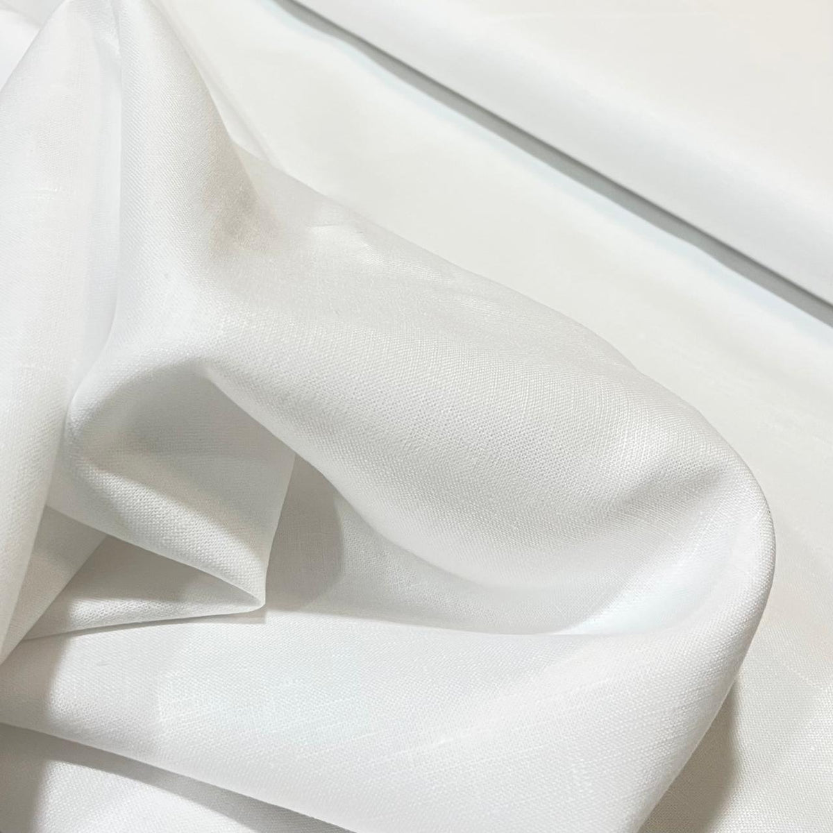 White Linen Fabric- 100% Pure Irish Linen Fabric