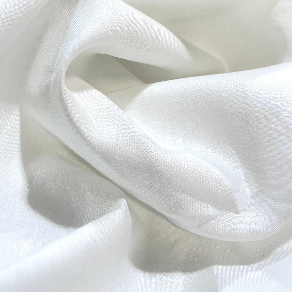 White Linen Fabric- 100% Pure Irish Linen Fabric