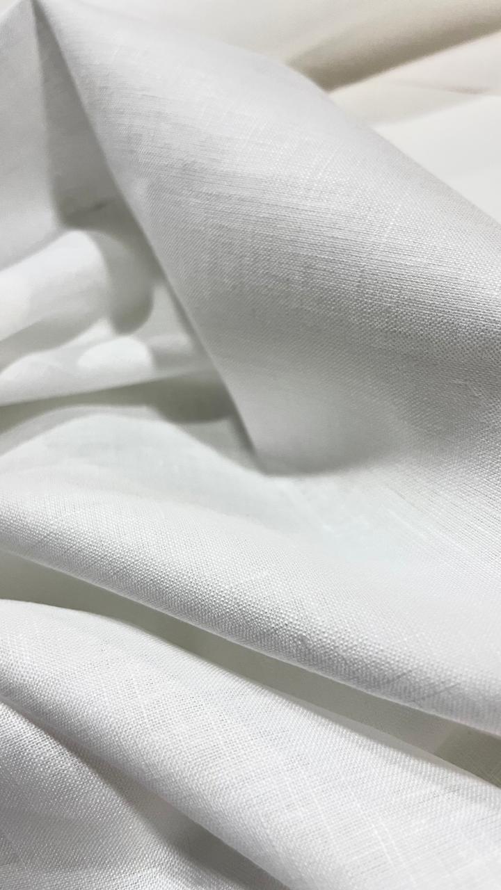 White Linen Fabric- 100% Pure Irish Linen Fabric
