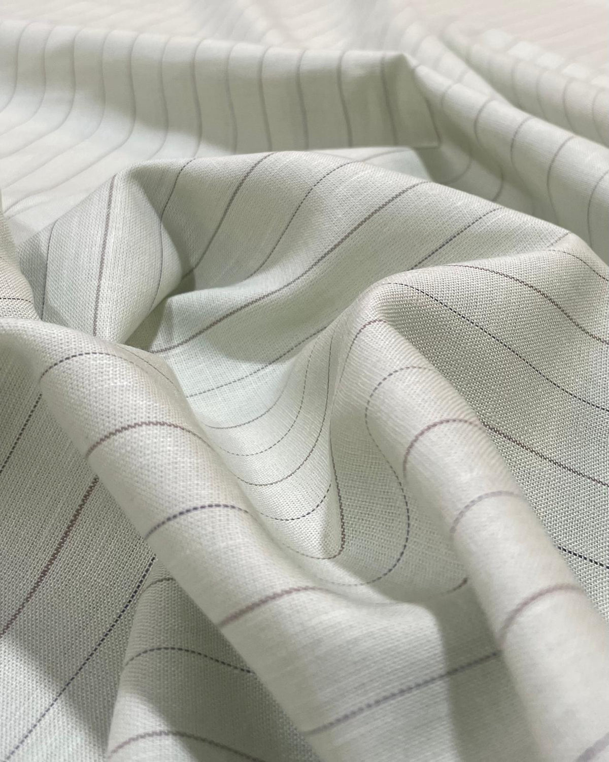 Pastel Green - Grey (60's)Korean Linen Fabric BC-LW-KL-530221