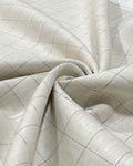 Light  Beige Checks(60's) - Dyed Premium Linen Fabric BC-WL-601057(NEW)