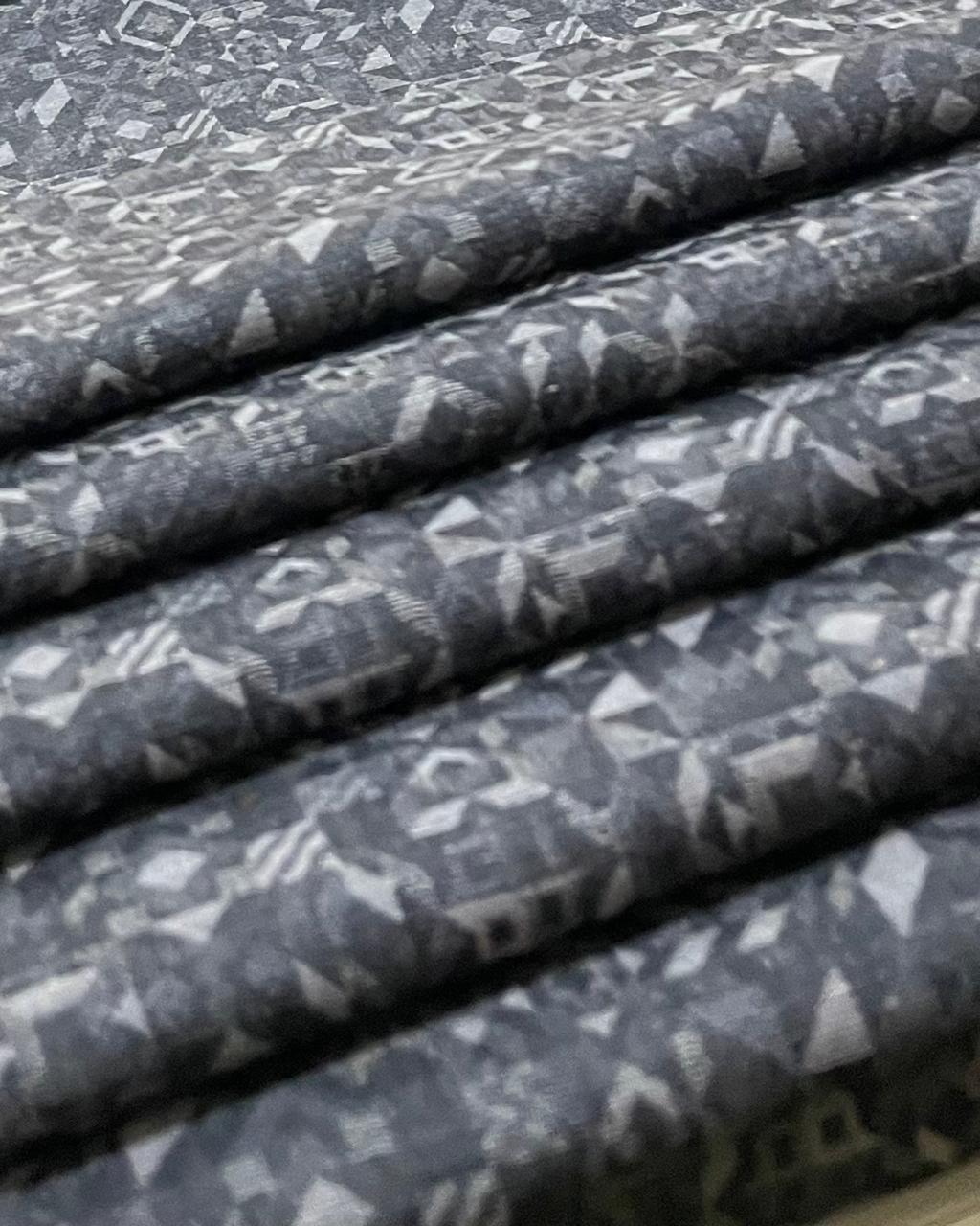 Elephant Grey Allover Print - Premium Linen Cotton Fabric BC-BJR-500117 (new)