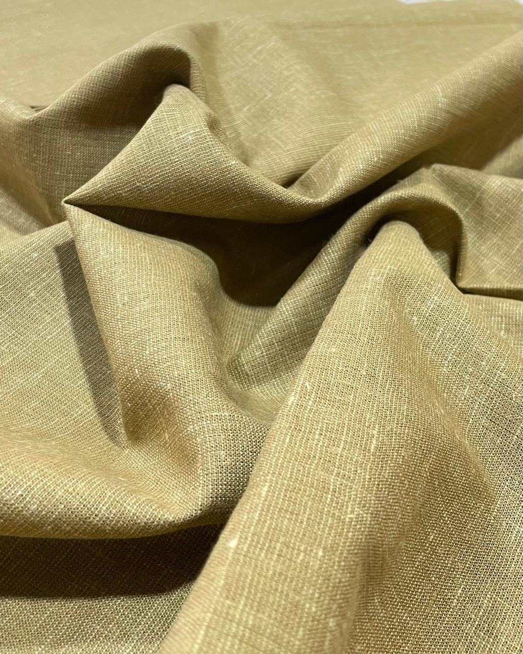 Bright Beige Korean Linen Suiting's- Korean Linen Fabric KL-LRN-800115 (new)