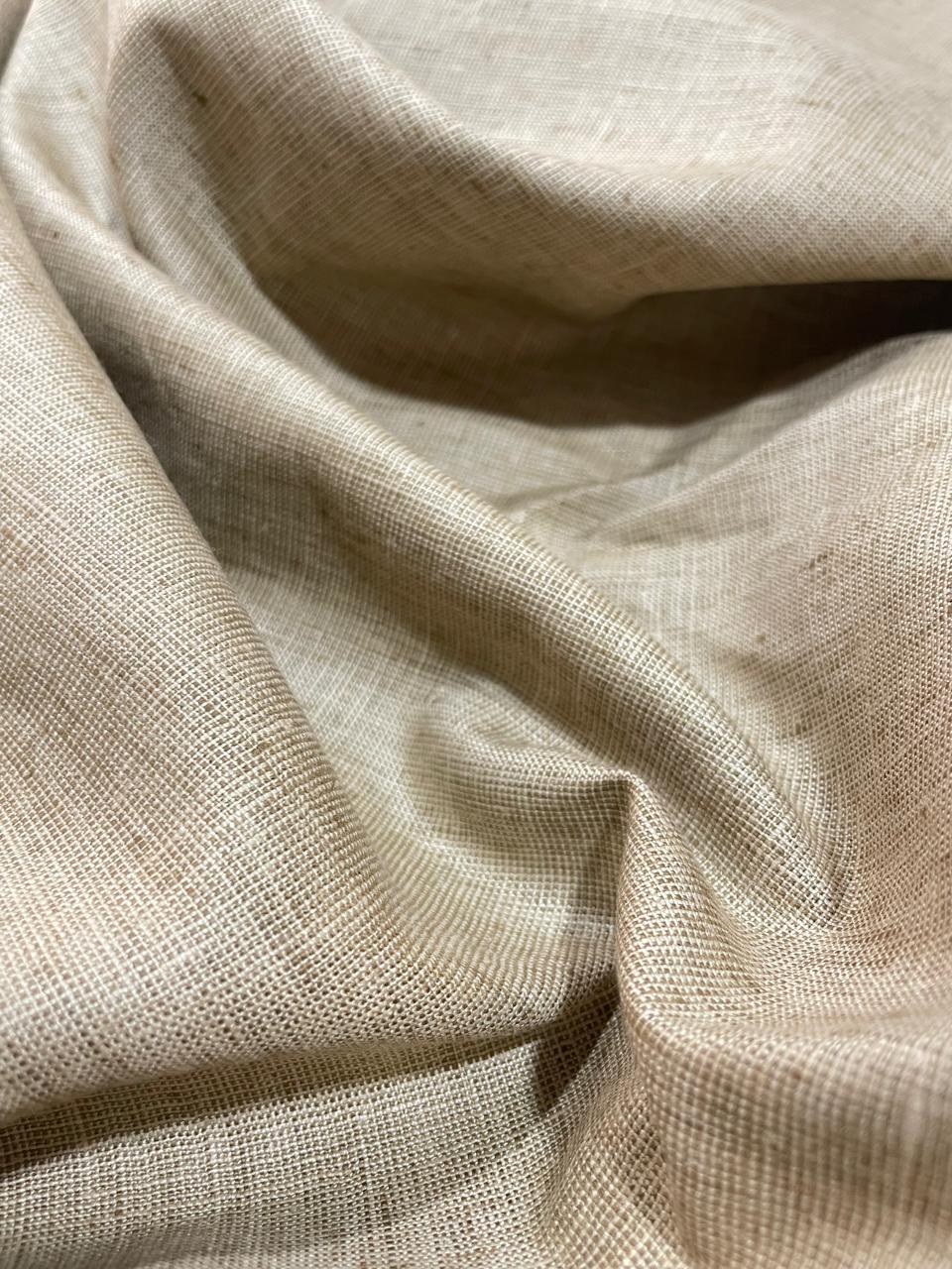 Light Beige Suiting Fabric- Premium Dyed Linen Fabric CNC-ETN-04(NEW)