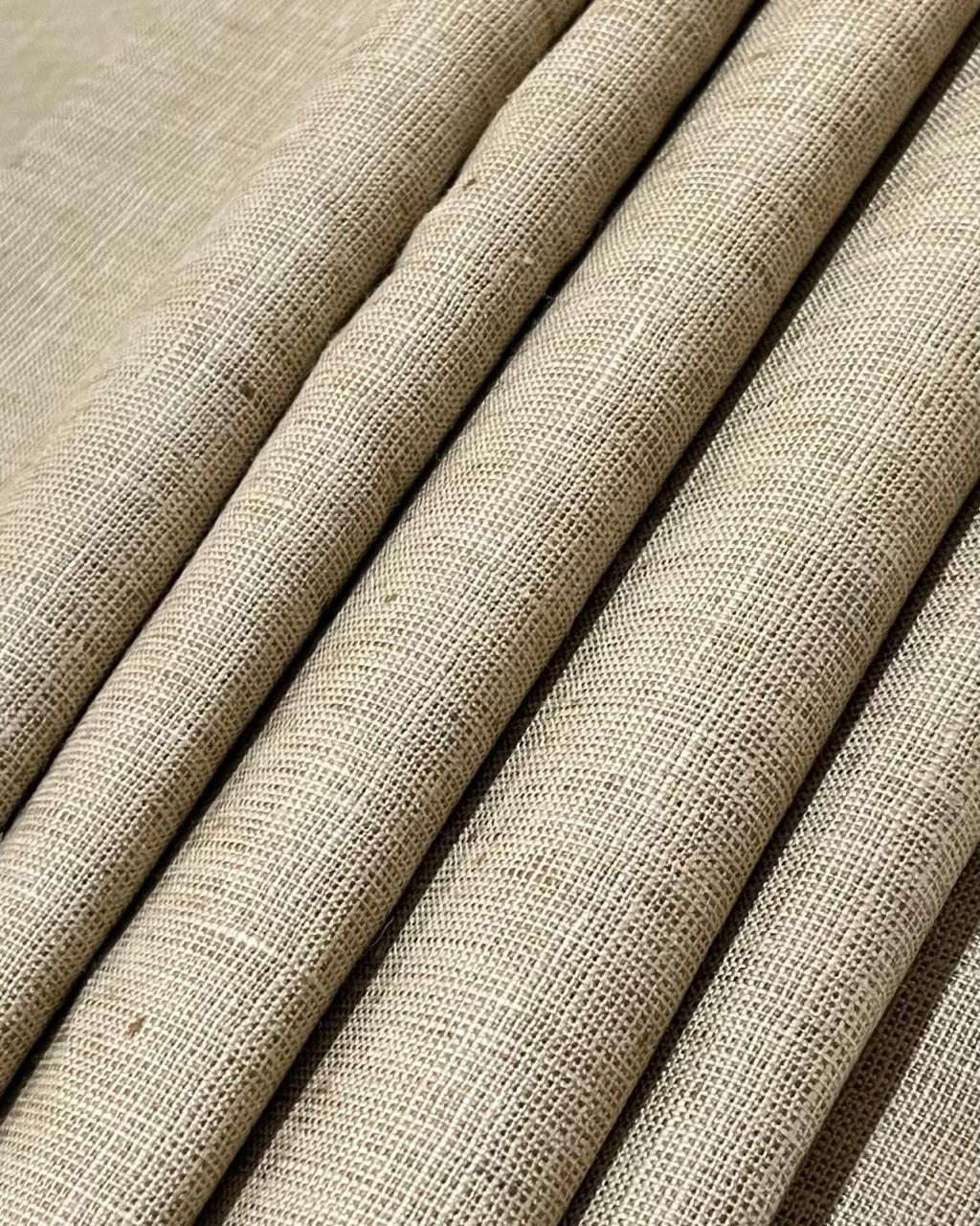 Light Beige Suiting Fabric- Premium Dyed Linen Fabric CNC-ETN-04(NEW)