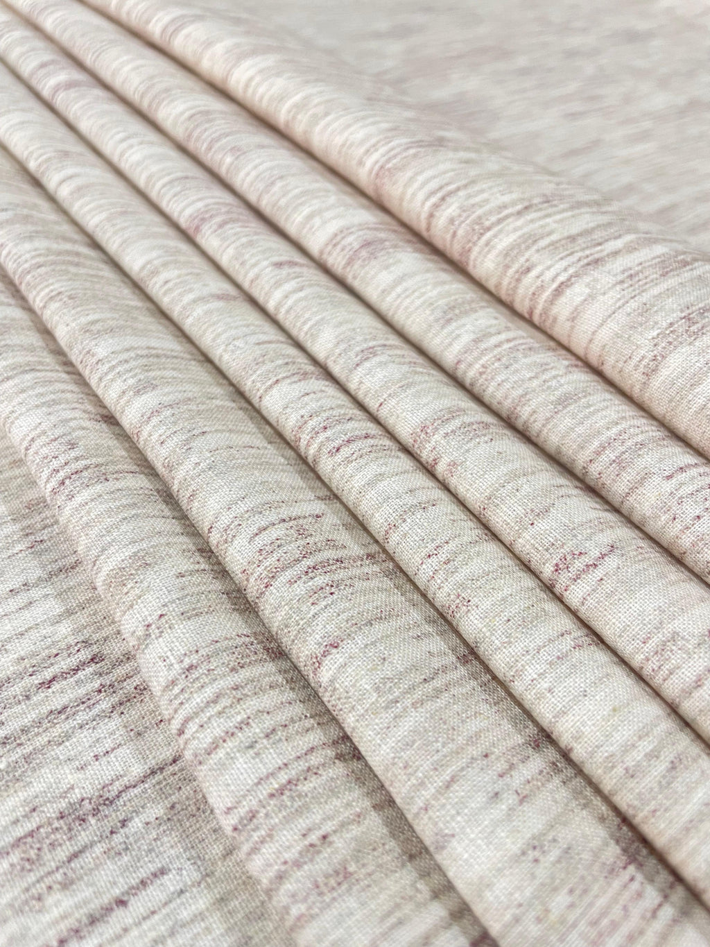 Melange Reddish Pattern Print- Dyed Premium Linen Fabric CNC-B/G-NTHL-NL03599