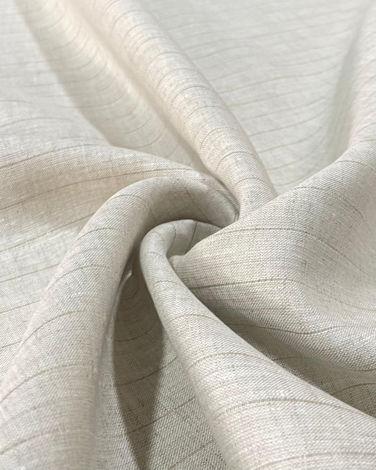 Natural Linen Self Stripes- Dyed Premium Linen Fabric CNC-B/G-KLG-OAT(NEW)