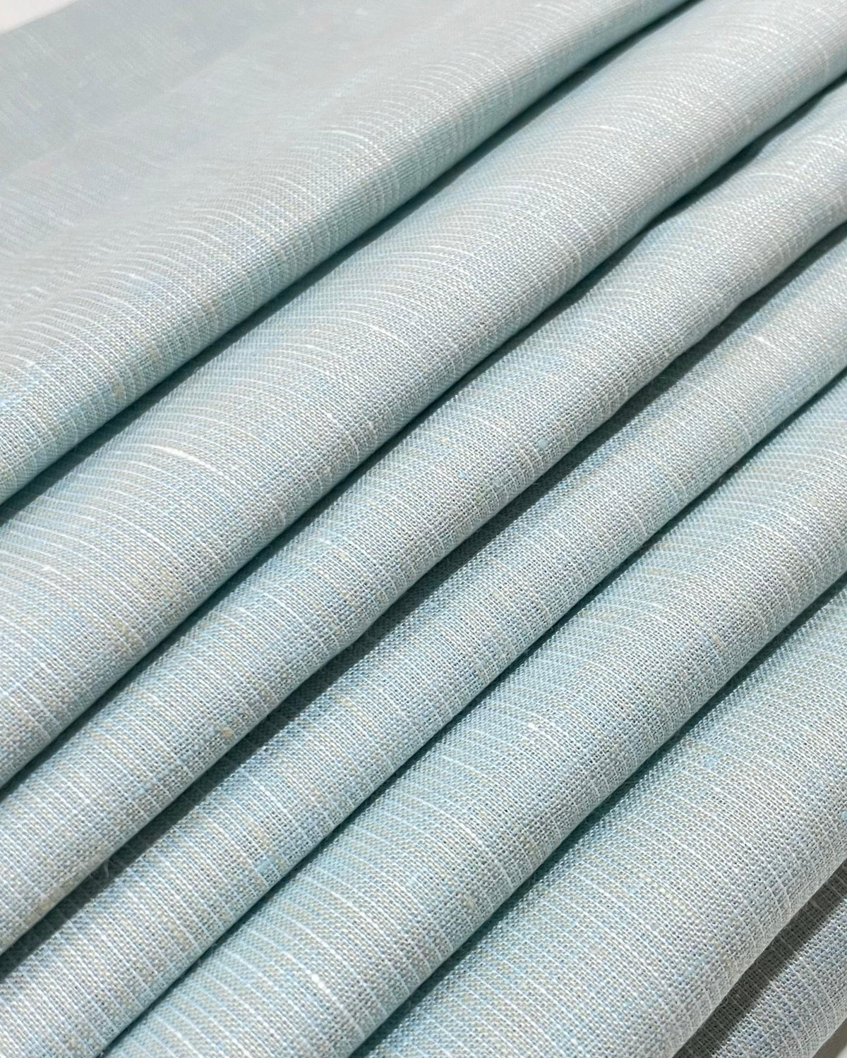 Light Blue Solid- Dyed Premium Linen Fabric CNC-APN-174(NEW)