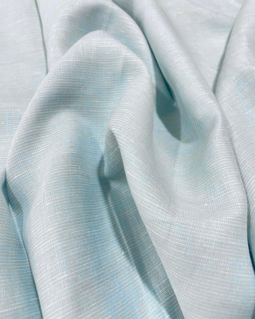 Light Blue Solid- Dyed Premium Linen Fabric CNC-APN-174(NEW)
