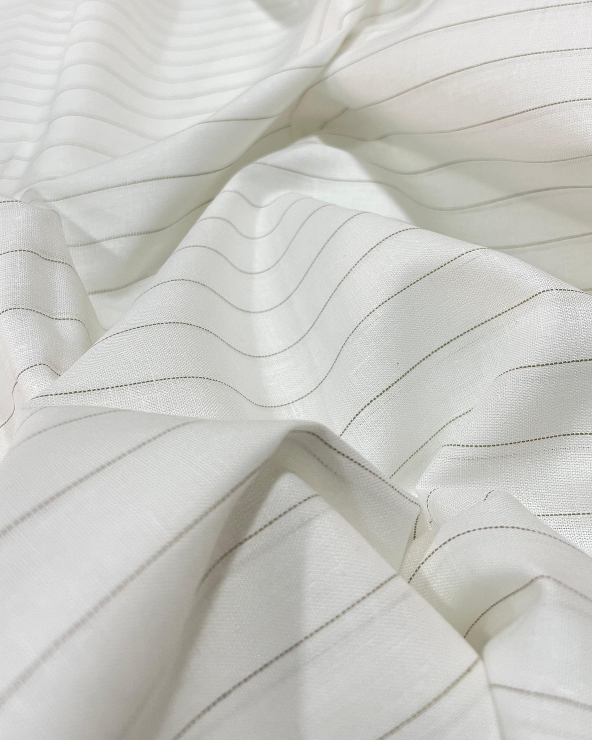 White/Green - Korean Linen Fabric BC-BRN-KL-121043(NEW)