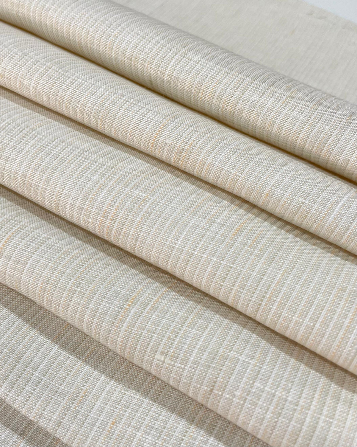Cream Fine Stripes- Dyed Premium Linen Fabric CNC-B/G-SNT-S-20832/09(NEW)
